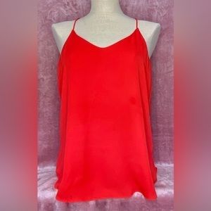 RW&CO red‎ racer back tank top/cami.